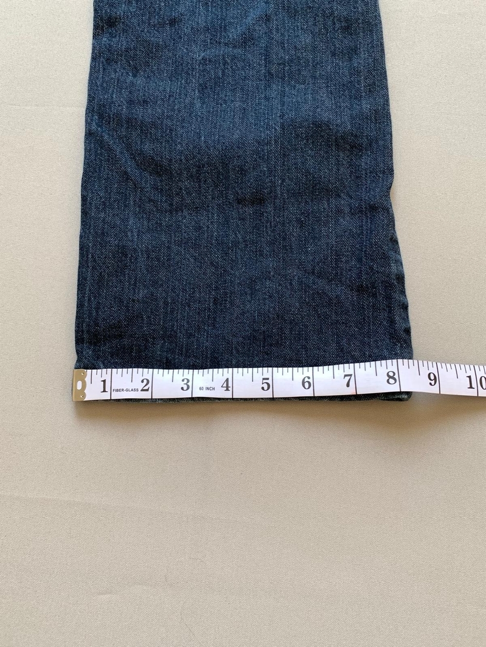 Men's Dark Blue Bootcut Jeans - Picture 12 of 12